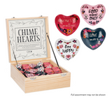 Inspirational Text with Flowers Chime Heart