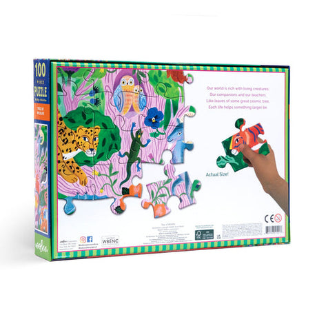 Tree of Wildlife 100 Piece Rectangle Puzzle