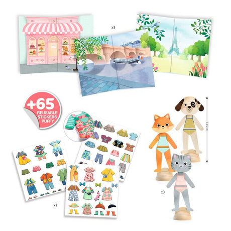 Djeco Bonjour Paris Collage Craft Kit