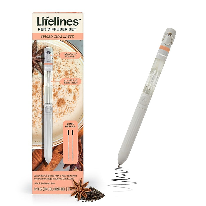 Lifelines Pen Diffuser with Essential Oil Blends - Spiced Chai Latte