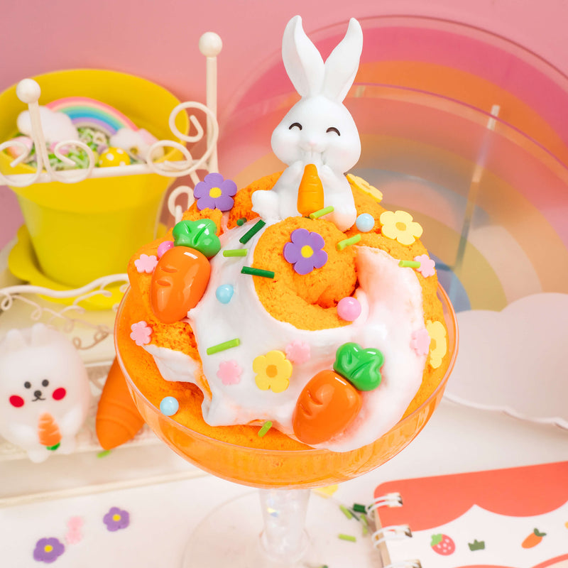 Frosted Carrot Cupcake Cloud Creme Kawaii Slime