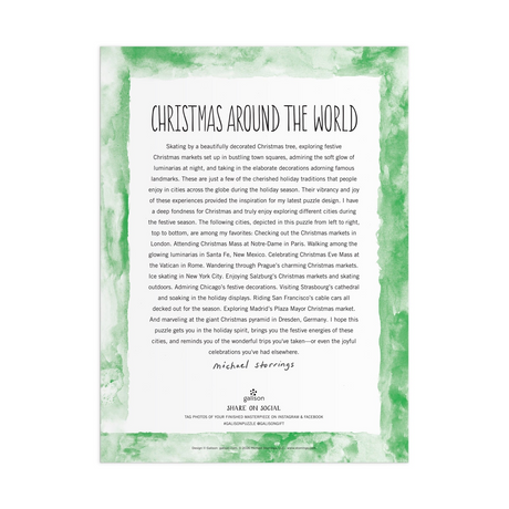 Michael Storrings Christmas Around the World 1500 Piece Puzzle