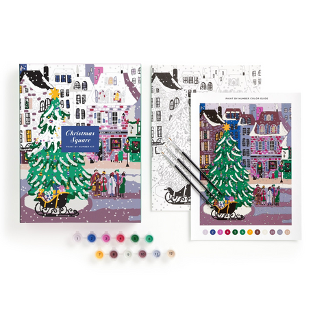 Joy Laforme Christmas Square 9 x 12 Paint by Number Kit