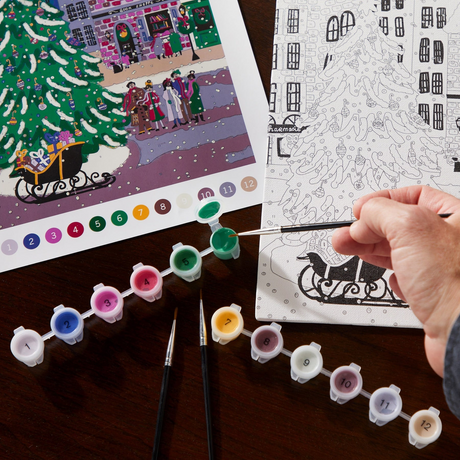 Joy Laforme Christmas Square 9 x 12 Paint by Number Kit