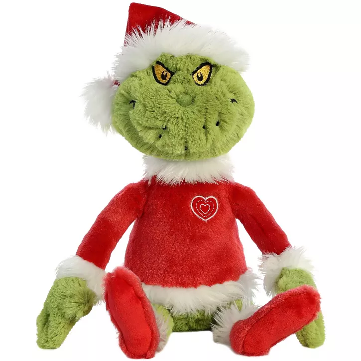 Grinch Santa Plush 16"