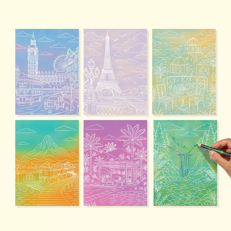 Lifelines Tracing Art Pads with Colored Pencils
