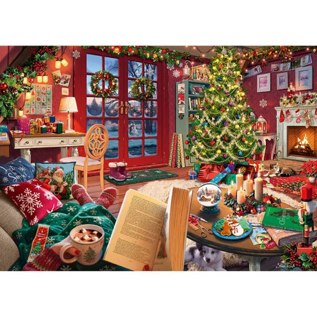 Cozy Christmas Retreat 500 Piece Jigsaw Puzzle