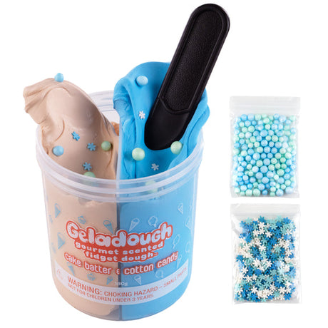 Geladough Gourmet Scented Fidget Dough - Cake Batter & Cotton Candy