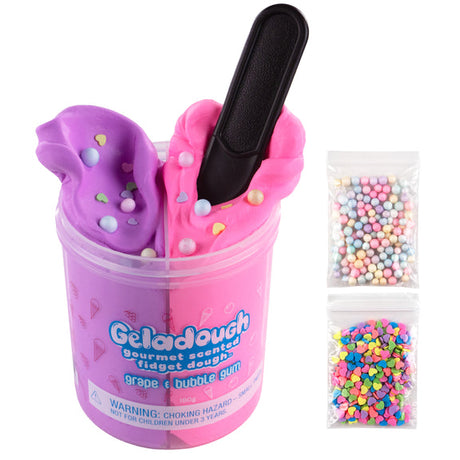 Geladough Gourmet Scented Fidget Dough - Grape & Bubble Gum