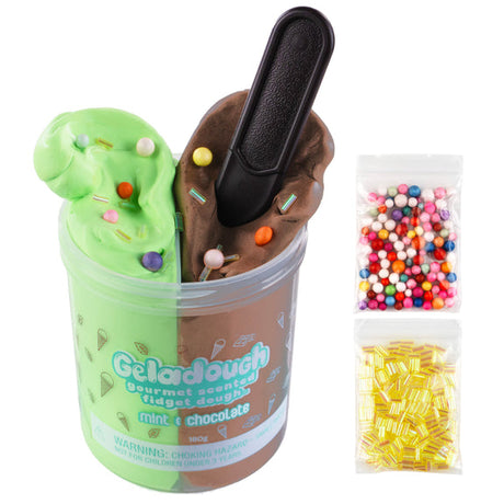 Geladough Gourmet Scented Fidget Dough - Mint & Chocolate