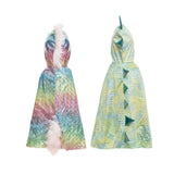 Rainbow Reversible Unicorn Dragon Cape Size 5/6