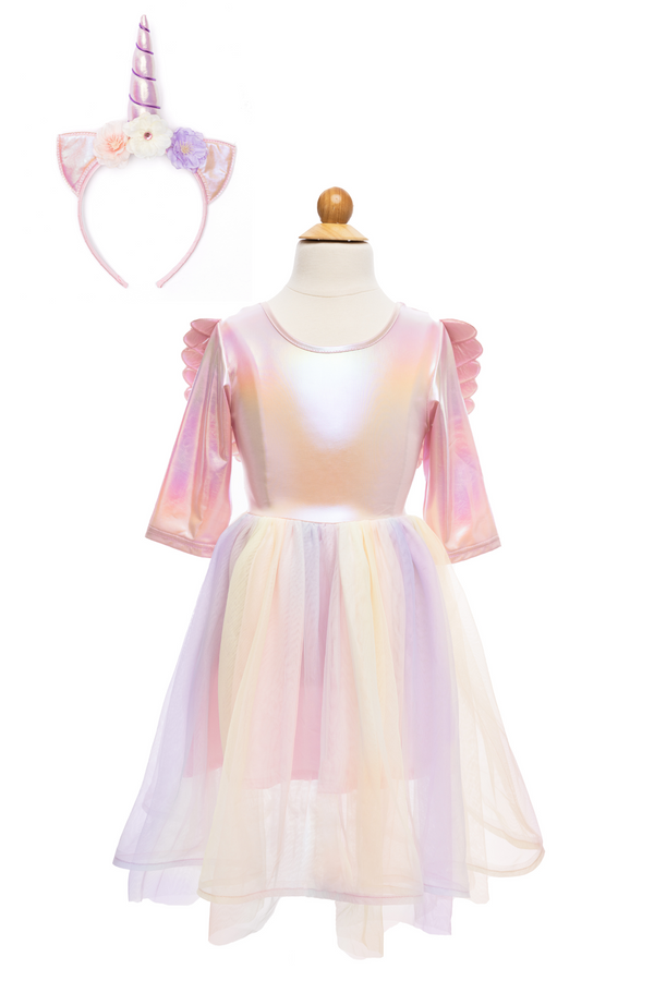 Alicorn Dress with Wings & Headband 3/4