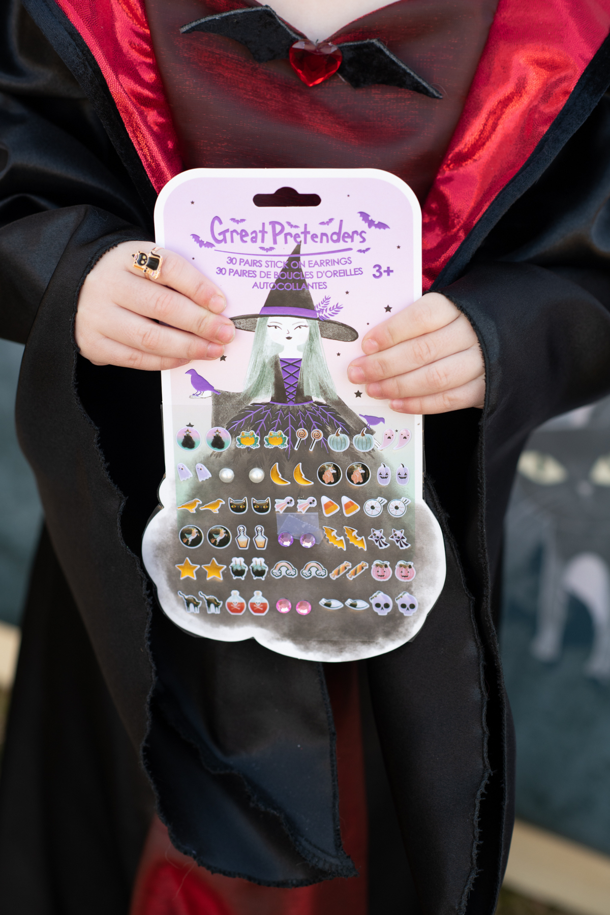 Natasha the Raven Witch Sticker Earrings (30 pairs)