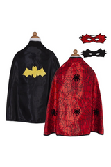 Reversible Spider/Bat Cape & Mask, Size 3-4