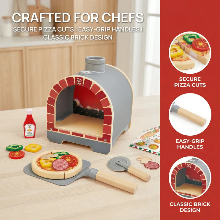Hape E3236 Light & Sizzle Pizza Oven Set