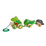 Hape E0365 Pull-Along Frog Family