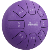 6" Steel Tongue Drum Purple