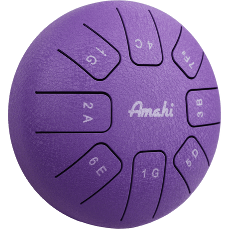 6" Steel Tongue Drum Purple