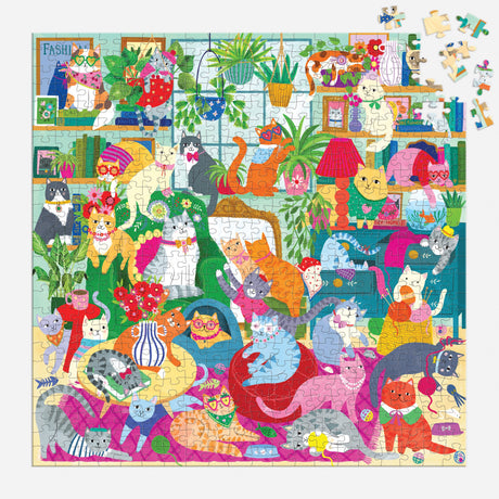 Caturday Afternoon 500 Piece Family Puzzle