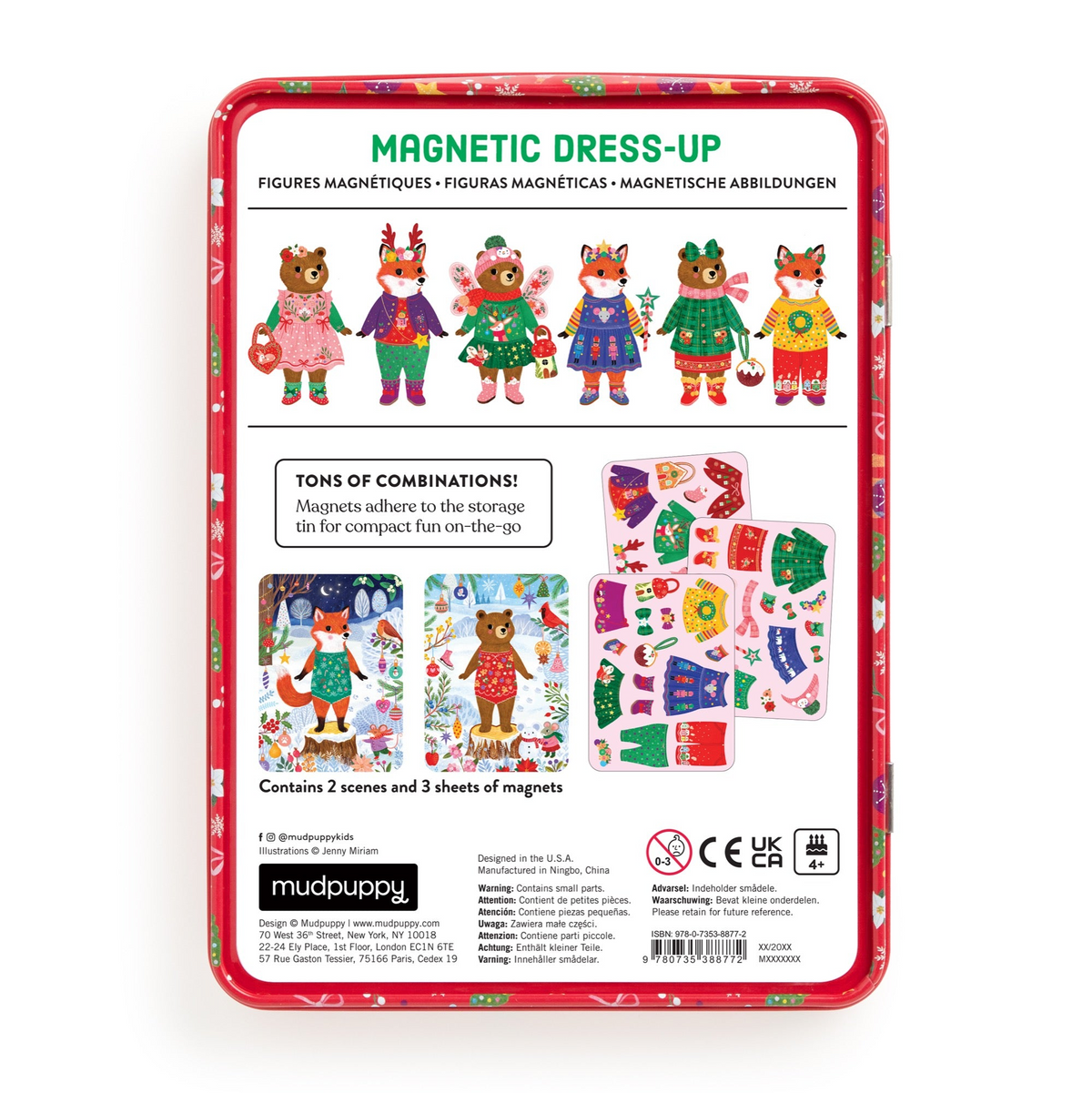 Mudpuppy Merry Woodland Magnetic Dress-Up Set