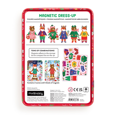 Mudpuppy Merry Woodland Magnetic Dress-Up Set