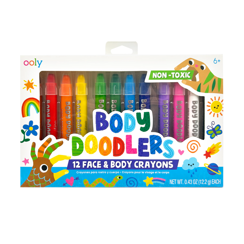 Body Doodlers 12 Face & Body Crayons