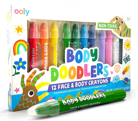 Body Doodlers 12 Face & Body Crayons