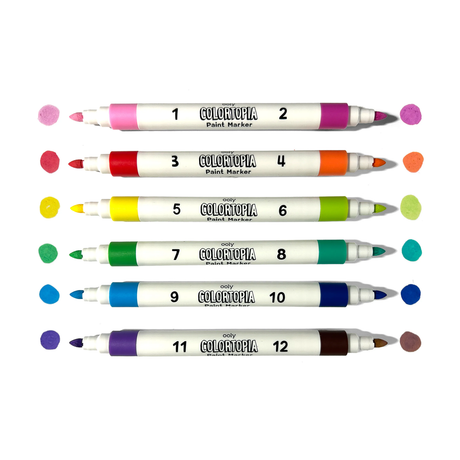 Colortopia Color By Number Paint Marker Kit - Unicorn Funland