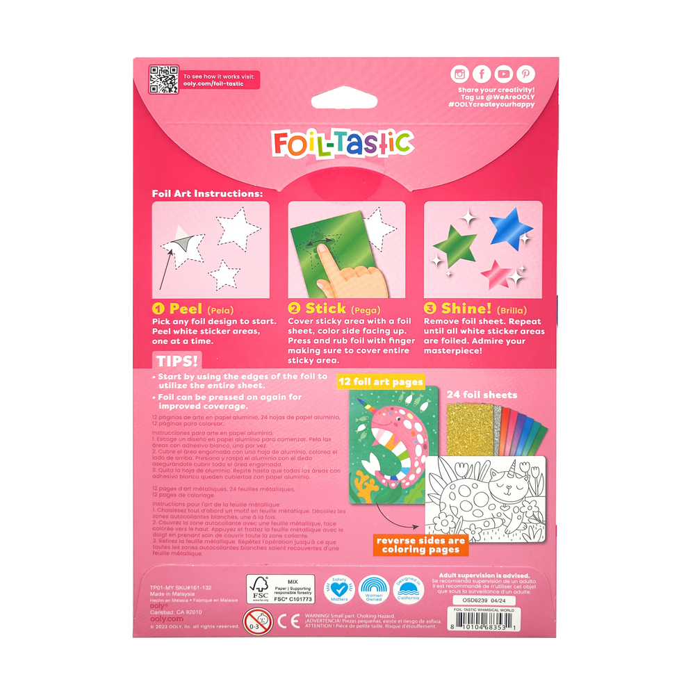 Foil-tastic Foil Art & Coloring Whimsical World