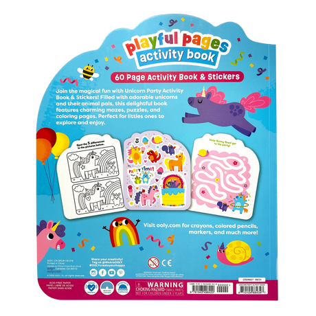 Playful Pages Activity Book Unicorn Party