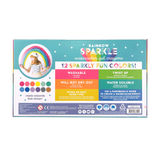 Rainbow Sparkle Metallic Watercolor Gel Crayons - Set of 12
