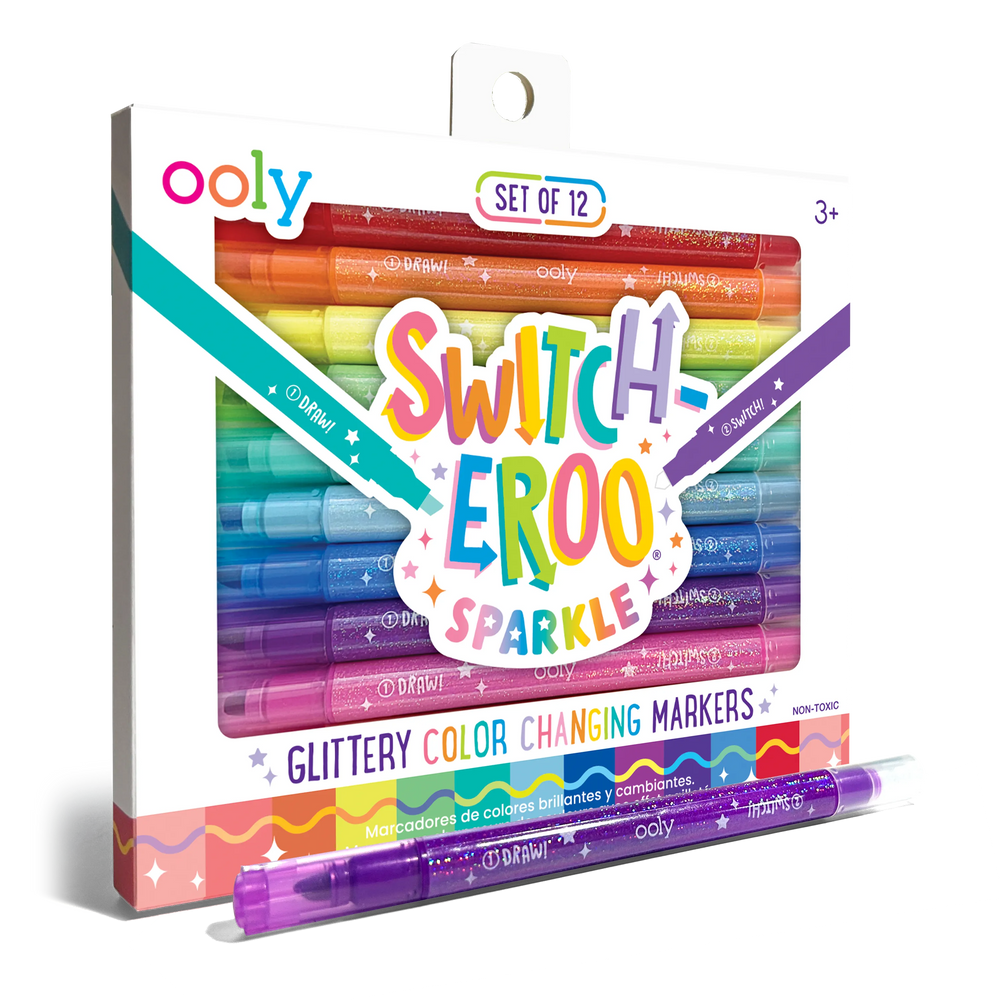 Switch-Eroo Sparkle Glittery Color Changing Markers