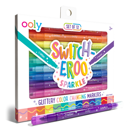 Switch-Eroo Sparkle Glittery Color Changing Markers