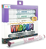 Vivid Pop! 8 Water Based Paint Markers - Metallic