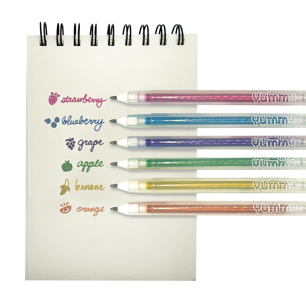 Yummy Yummy 6 Scented Metallic Gel Pens