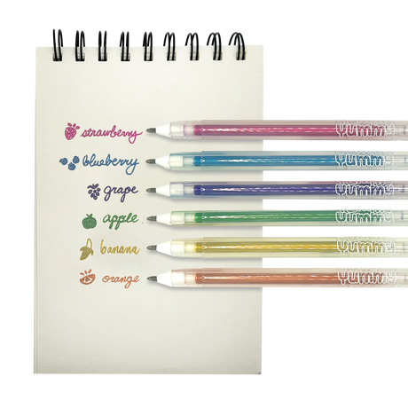 Yummy Yummy 6 Scented Metallic Gel Pens