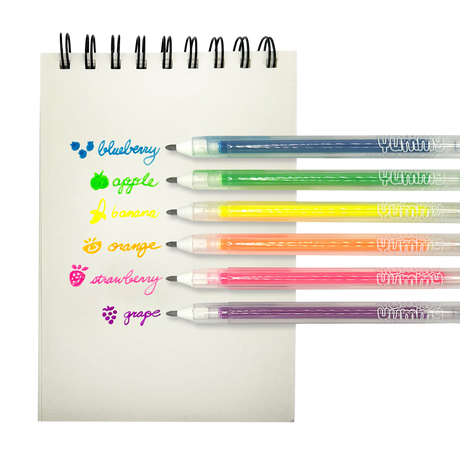 Yummy Yummy 6 Scented Neon Gel Pens