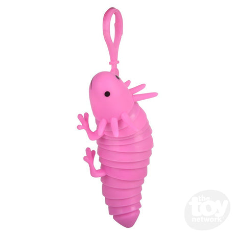 Sensory Axolotl Backpack Clip 4"