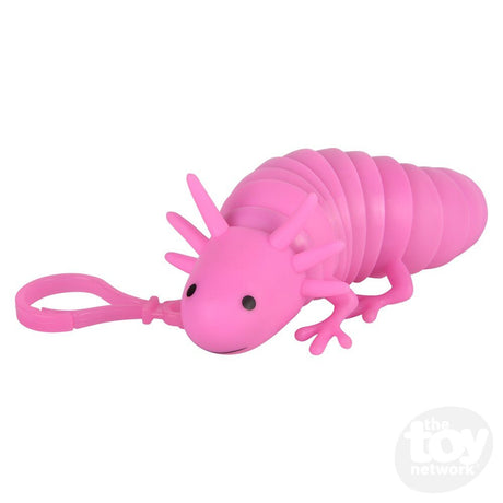 Sensory Axolotl Backpack Clip 4"