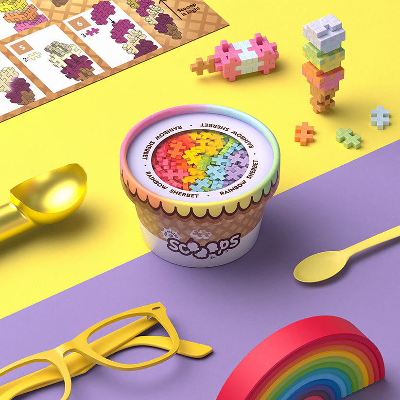 Plus-Plus Scoops Rainbow Sherbert