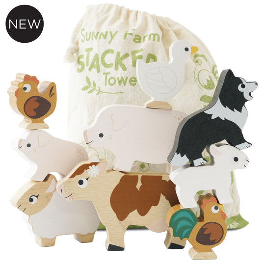 Le Toy Van Sunny Farm Stacker & Bag