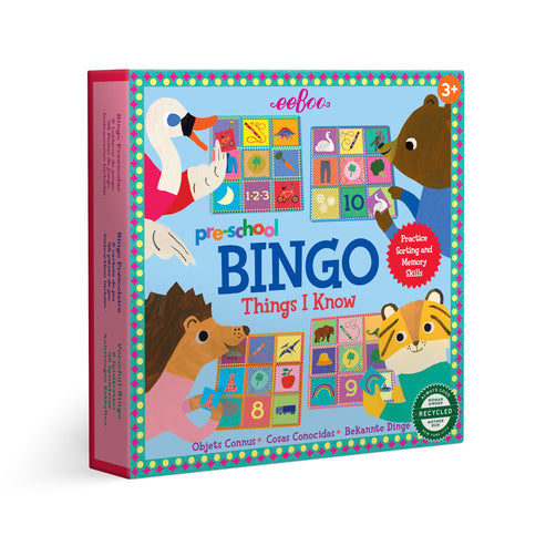 Pre-school Things I Know Bingo