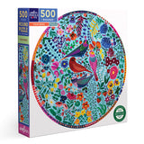 Four Birds 500 Piece Round Jigsaw Puzzle