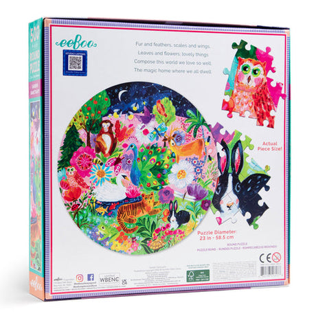 Garden Sanctuary 500 Piece Round Puzzle