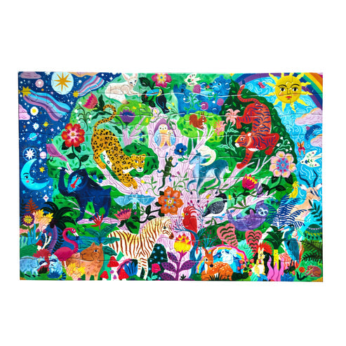 Tree of Wildlife 100 Piece Rectangle Puzzle