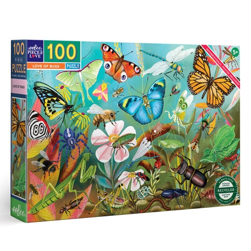 Love of Bugs 100 Piece Jigsaw Puzzle