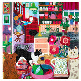 Pets in the Kitchen 1000 Square Puzzle