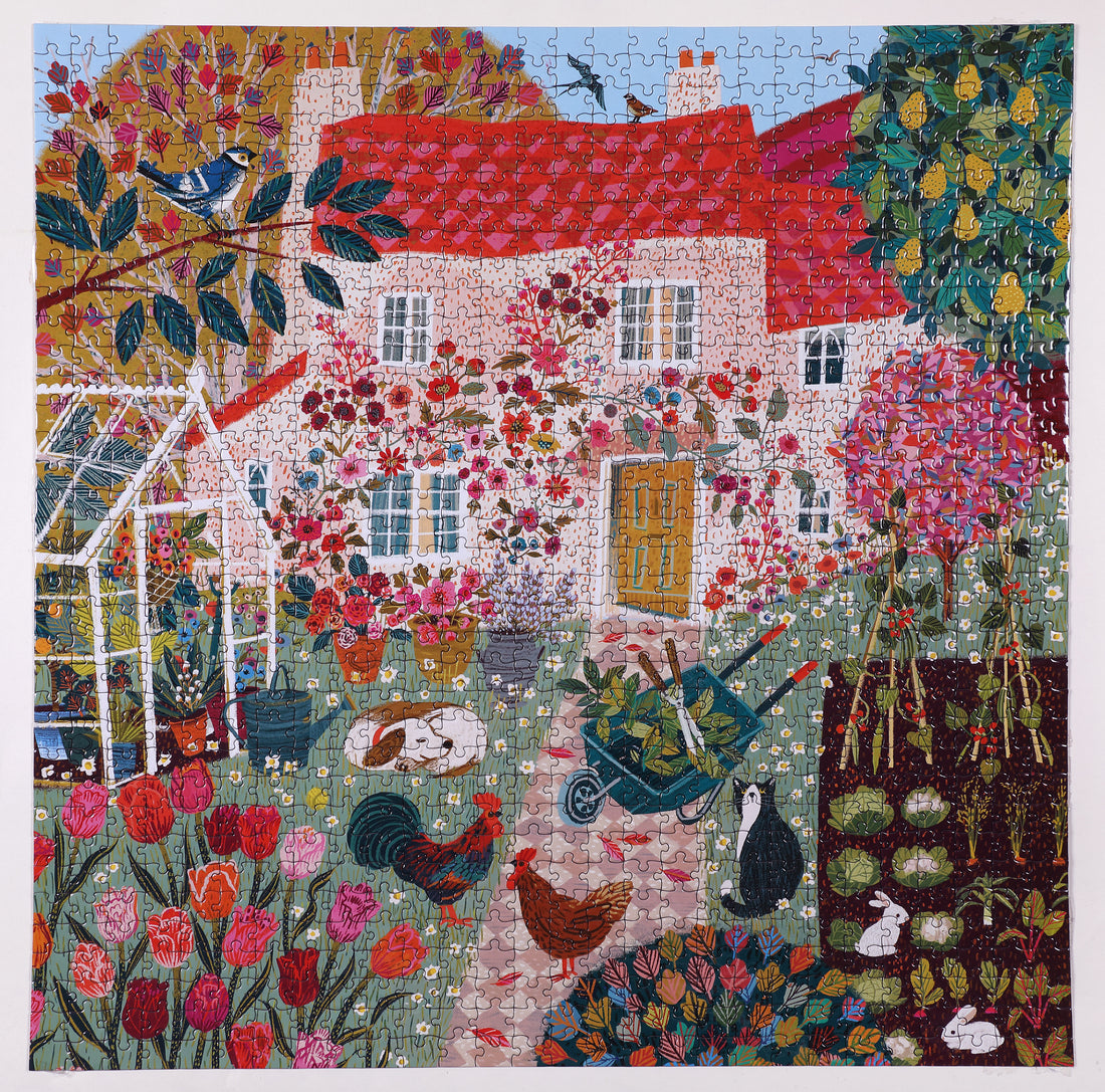 English Cottage 1000 Piece Square Puzzle