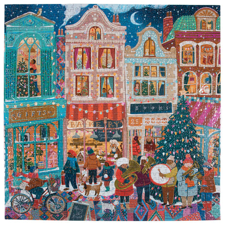English Cottage Christmas 1000 Square Puzzle