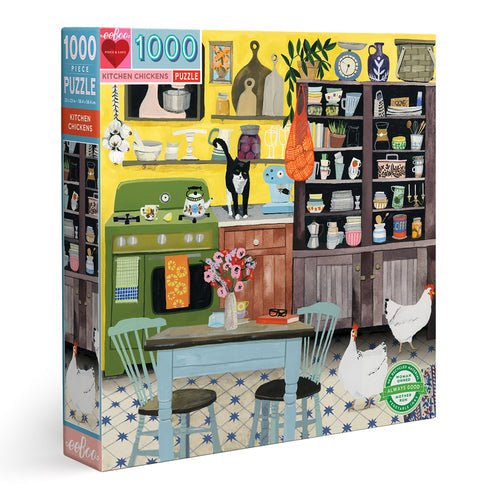 Kitchen Chickens 1000 Piece Jigsaw Puzzle